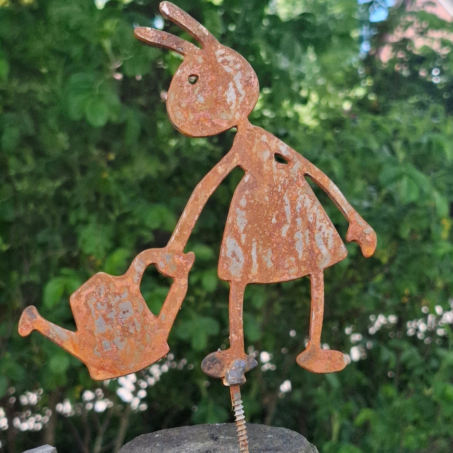 Ameise in Edelrost Optik, Gartenstecker, Gartendeko
