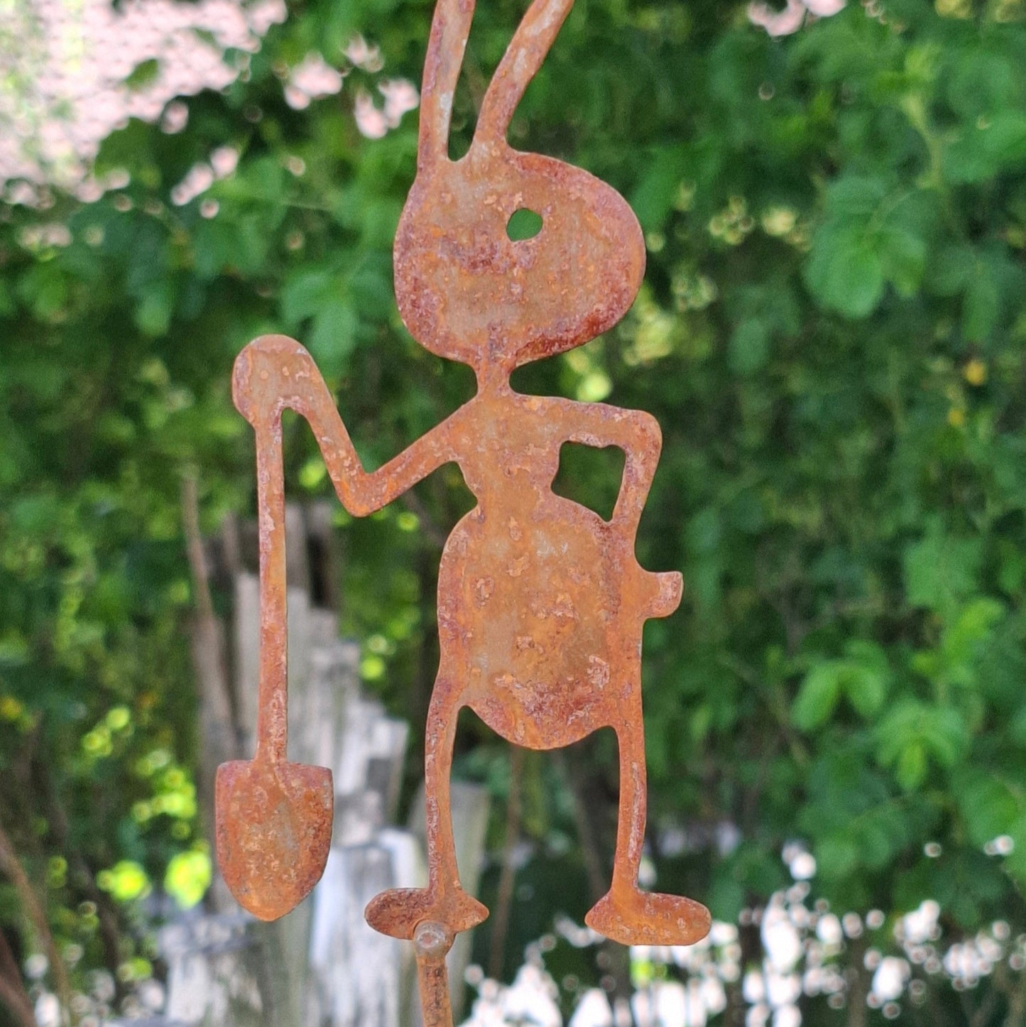 Ameise in Edelrost Optik, Gartenstecker, Gartendeko