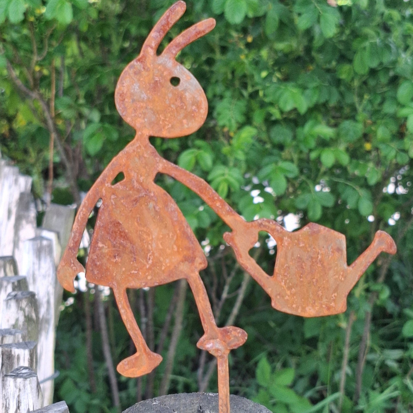 Ameise in Edelrost Optik, Gartenstecker, Gartendeko