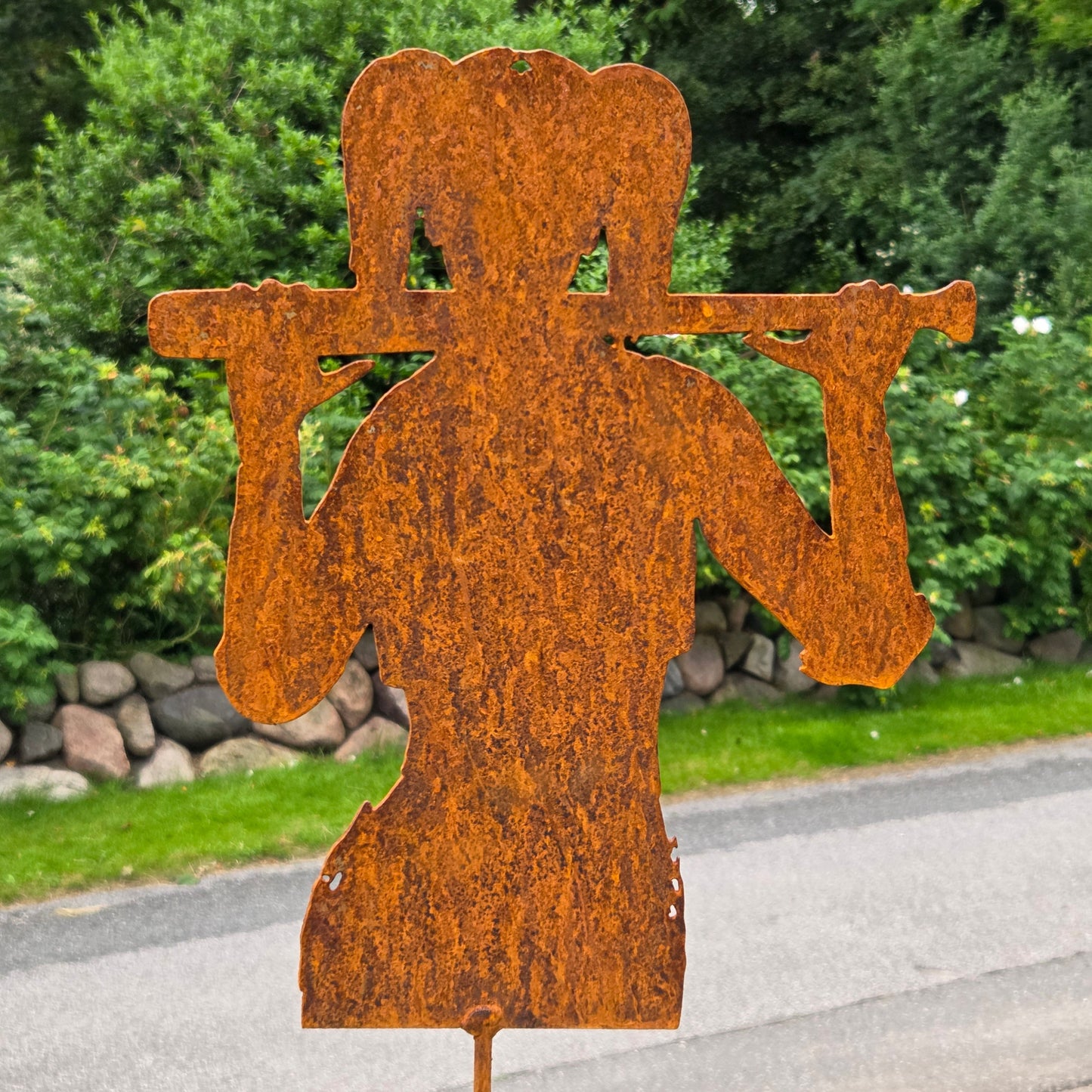 Gartenstecker Harley Quinn Edelrost