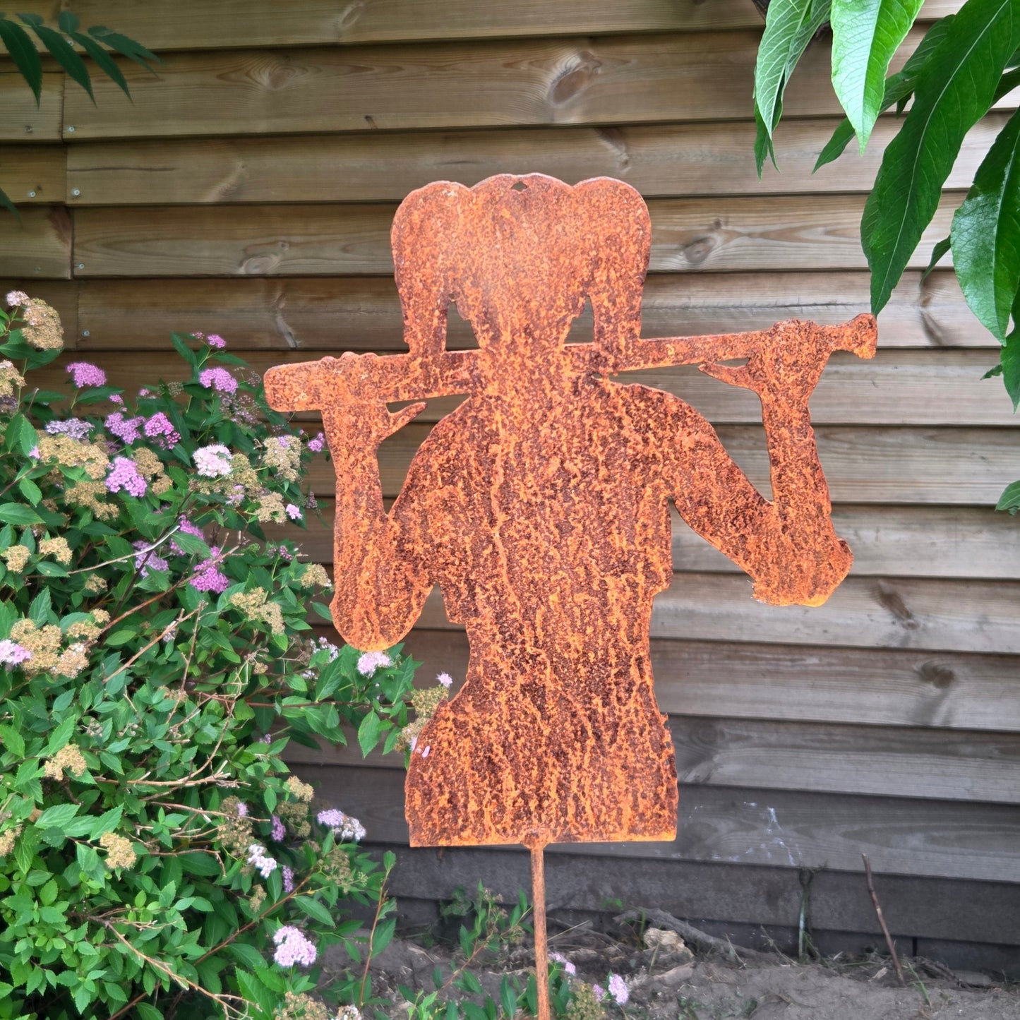 Gartenstecker Harley Quinn Edelrost