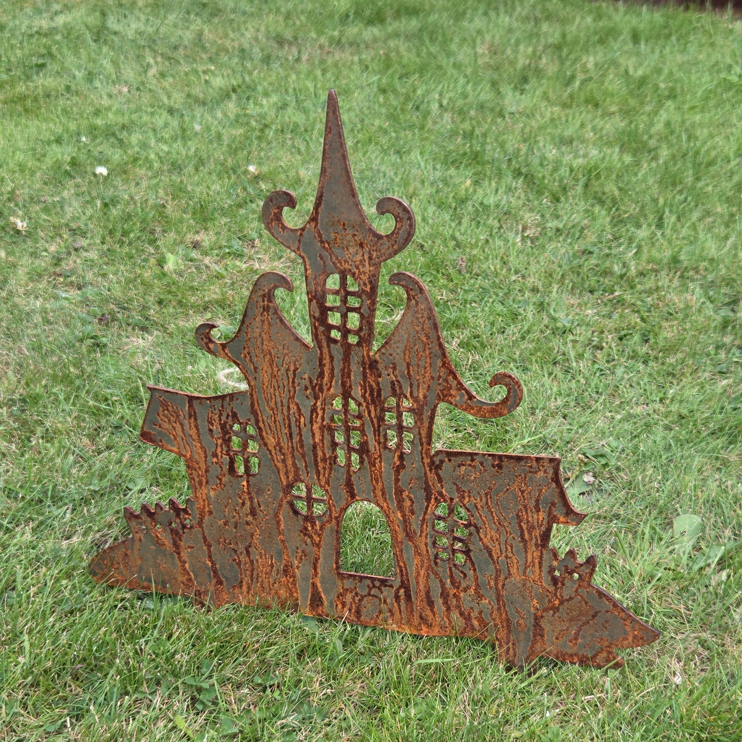 Halloween-Spukhaus Edelrost Gartendeko Rost Deko