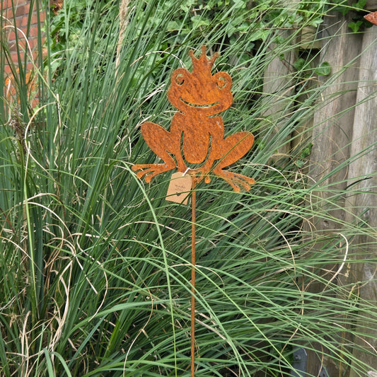 Gartenstecker Froschkönig