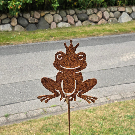 Gartenstecker Froschkönig