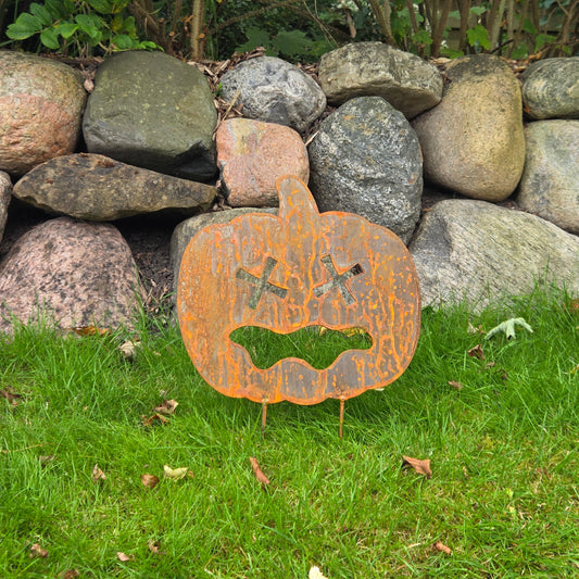 Halloween Kürbis mit erschrockenem Gesicht