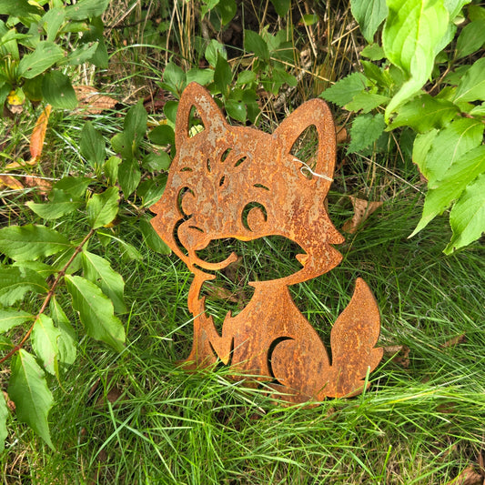 Fuchs Fredi Edelrost Gartendeko Rost Deko