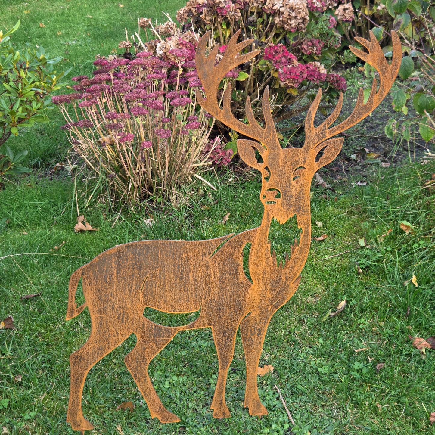 Edelrost-Gartenfigur Hirsch