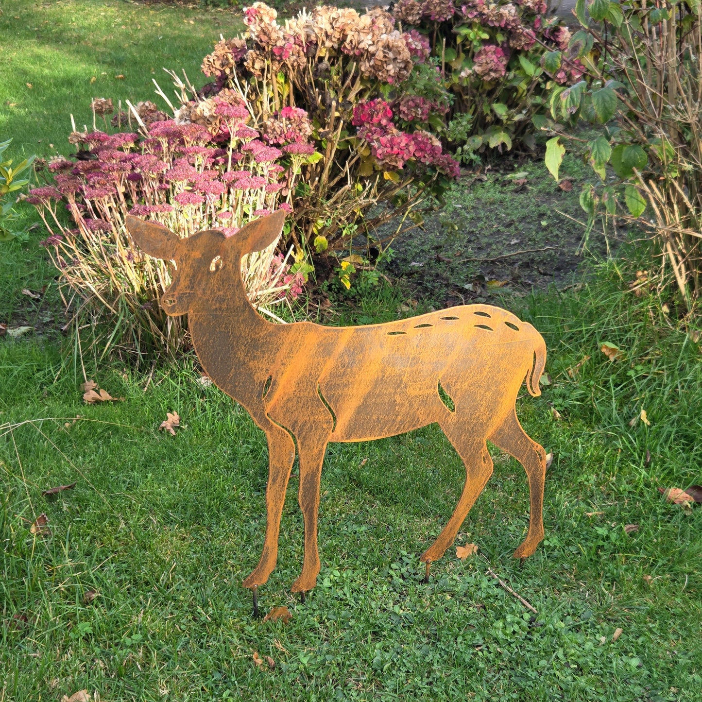 Edelrost-Gartenfigur Reh
